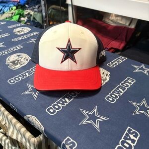 Hooey Red and White Star Cap
